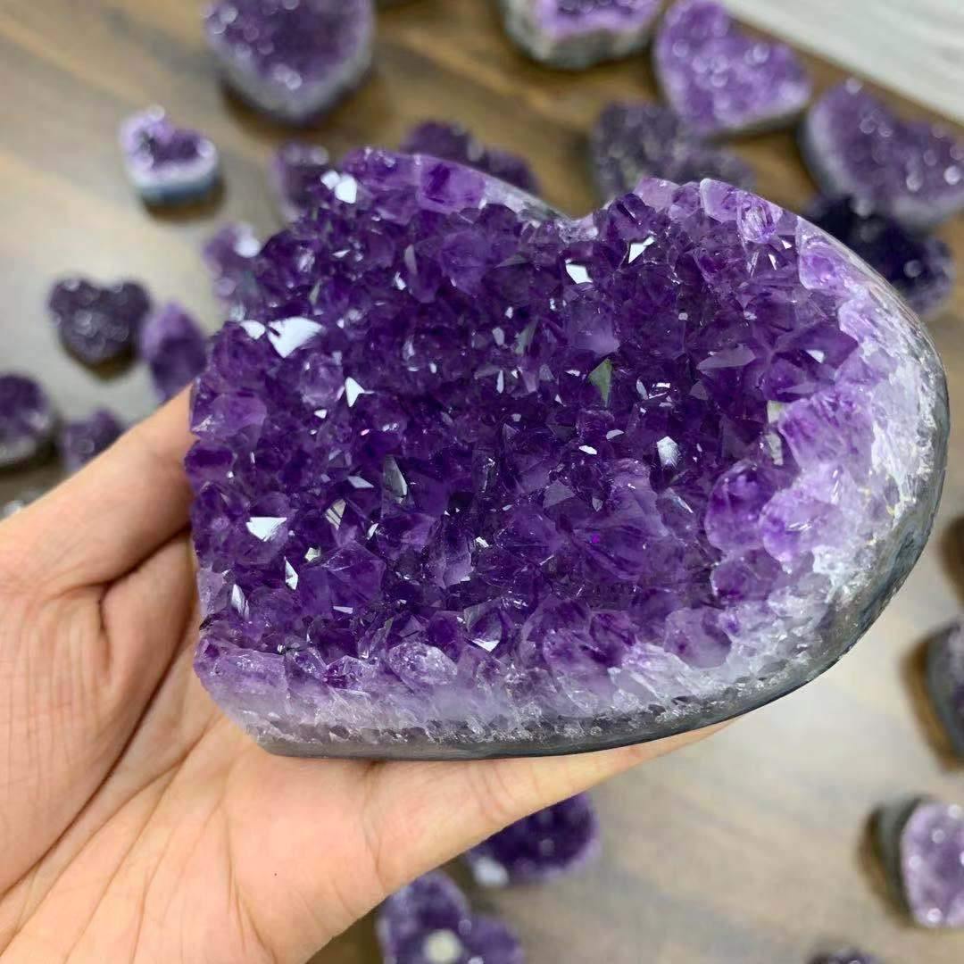 Amethyst Quartz Heart Stone Wholesale - Image 6