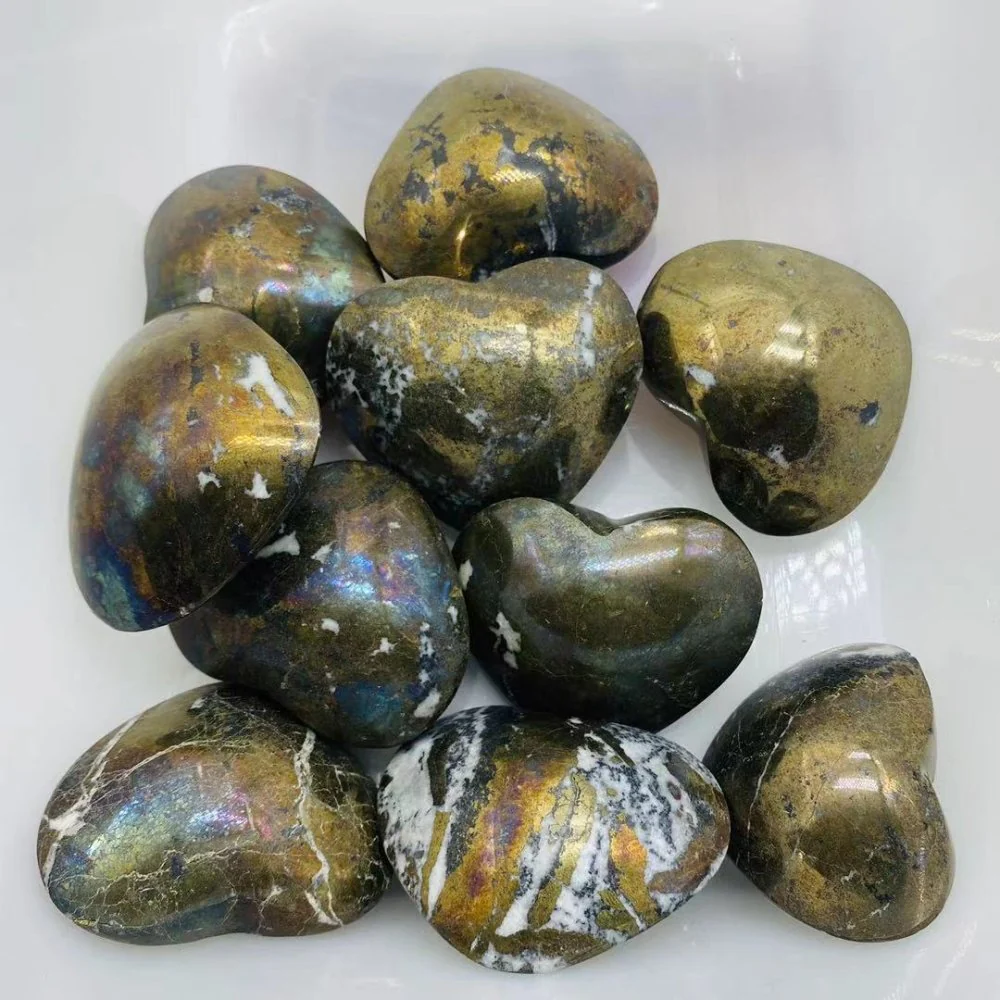 Pyrite Heart Wholesale 2-3in - Image 3