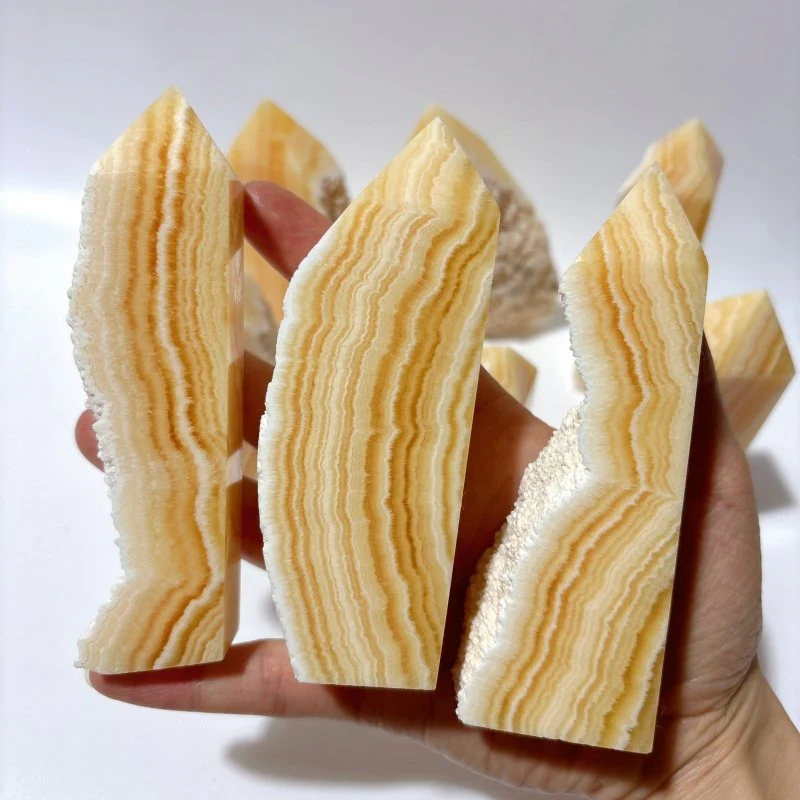 Yellow Calcite Tower Point Wholesale - Image 3